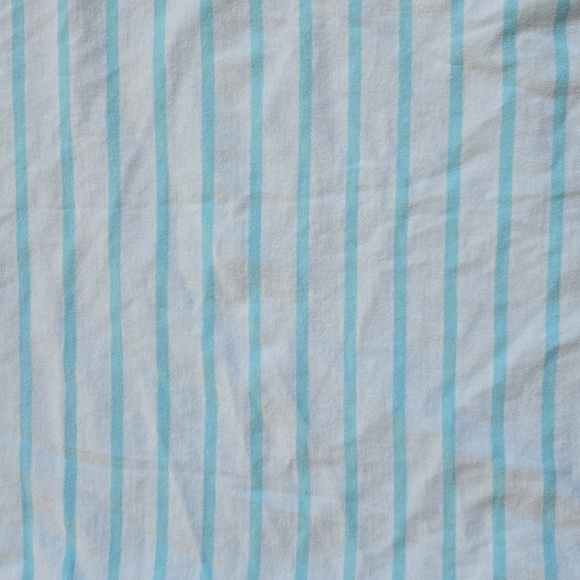 J. Crew aqua & white stripe puff sleeve t-shirt size medium - Picture 4 of 11